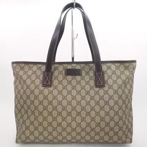 Gucci GG pattern tote Shoulder bag Brown
